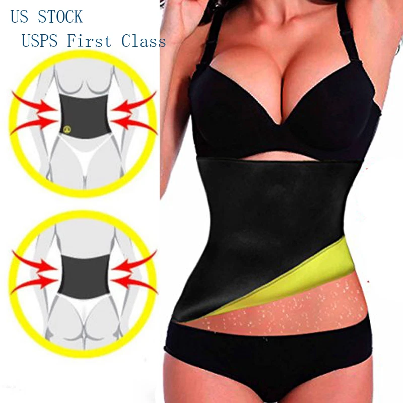 EE. UU. Caliente Sudor Sauna Entrenador de Cintura Ajustador Mujeres Adelgazante Neopreno Modelador Corporal Foto 4 de 4