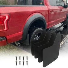 Truck Car Mud Flaps Splash Guards Flexible Fender Flares Black for Ford F-150