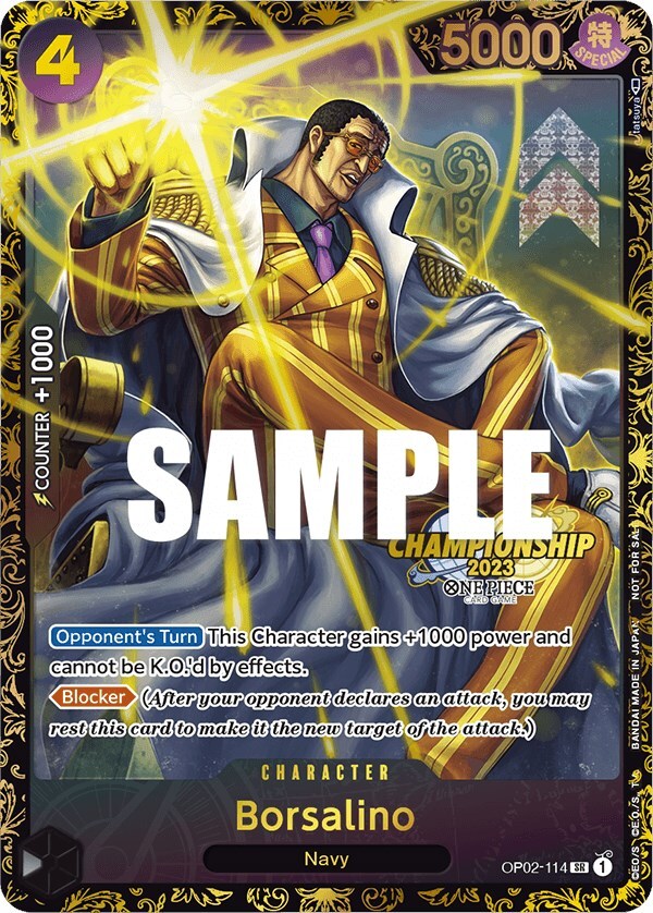 Borsalino OP02-114 One Piece Promotion Cards for sale | eBay