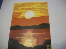 Sunset    Acrylic painting