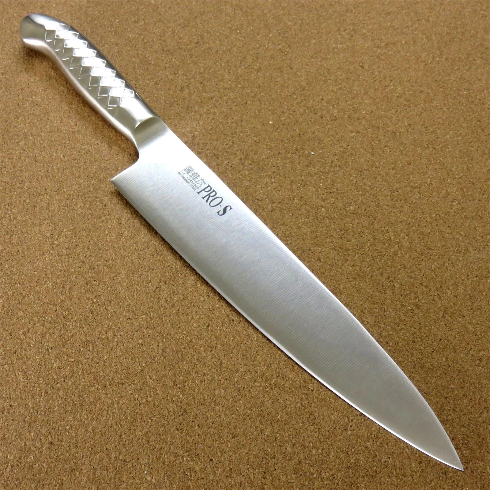 Japanese PRO-S Kitchen Gyuto Chef's Knife 9.4 inch Stainless Handle SEKI JAPAN
Opens in a new window