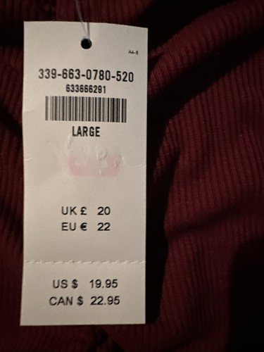 Top marrone Hollister manica lunga taglia large nuovo con etichette - Foto 2 di 3