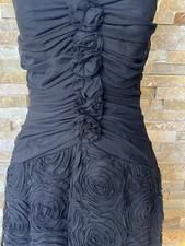 NW Collections LBD 3 dimentional Floral Y2K Cocktail mini Dress size 6 