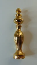 Vintage Avon Gold Tone Metal Sealing Wax Stamp w Flower & Ribbon Seal