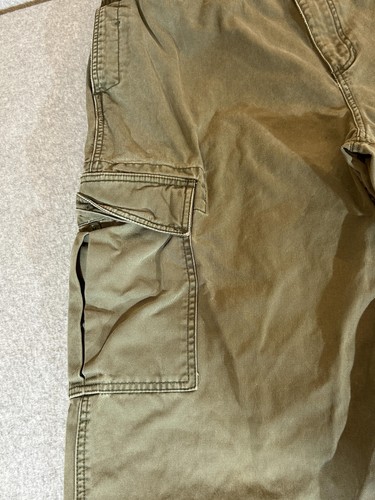 Vintage Cargo Pants Men 38x34 Green Wide Leg Workwear Y2K Grunge Skater Old Navy, $22.49 - Photo 4
