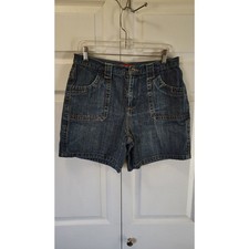 Faded Glory Y2K Vintage High-Rise Patch Pocket Denim Shorts Size 12
