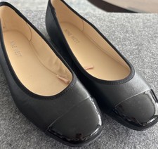 Nine West Teland Women's Captoe Ballet Dress Flat Size 8M Black New