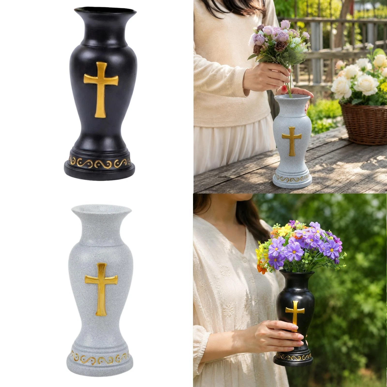 Cemetery Vase Grave Vase Memorial Gift