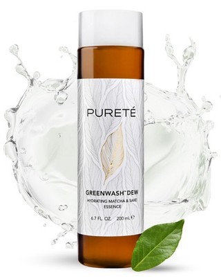 Pureté Puret Greenwash Dew Essence Infused Ecocert Matcha Fermented Sake