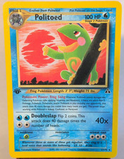 Pokémon TCG Politoed 27/75 Neo Discovery 1st Edition Rare 2001 Beautiful NM on eBay