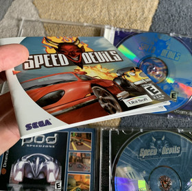 Speed Devils + Speed Devils Online Racing Dreamcast Lot Complete Tested Works