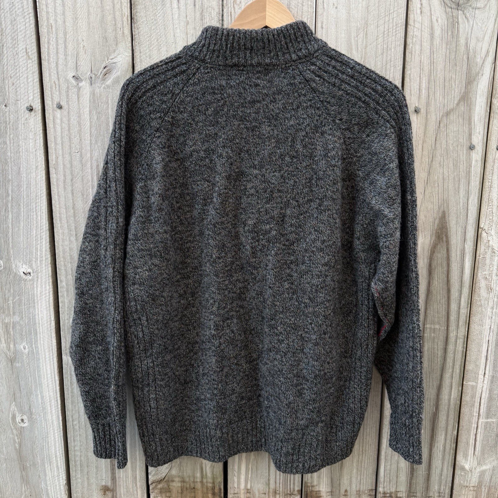 Large Pendleton Quarter Zip Sweater 100% Shetland… - image 2