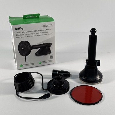 iOttie Velox Mini Qi2 Wireless Dash & Windshield Car Phone Mount - Black