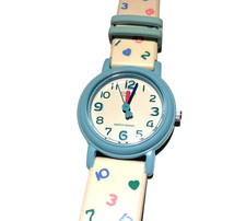 Casio LQ-139 + NEW BATTERY blue white face & strap kids watch