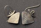Artisan Handcrafted Sterling & 22k Vermeil & Amethyst Modernist Earrings Passiko — photo 3