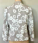 THE LIMITED Sand & White FLoral Print Career Polyester Blend Blazer-Large-NWTS — photo 2