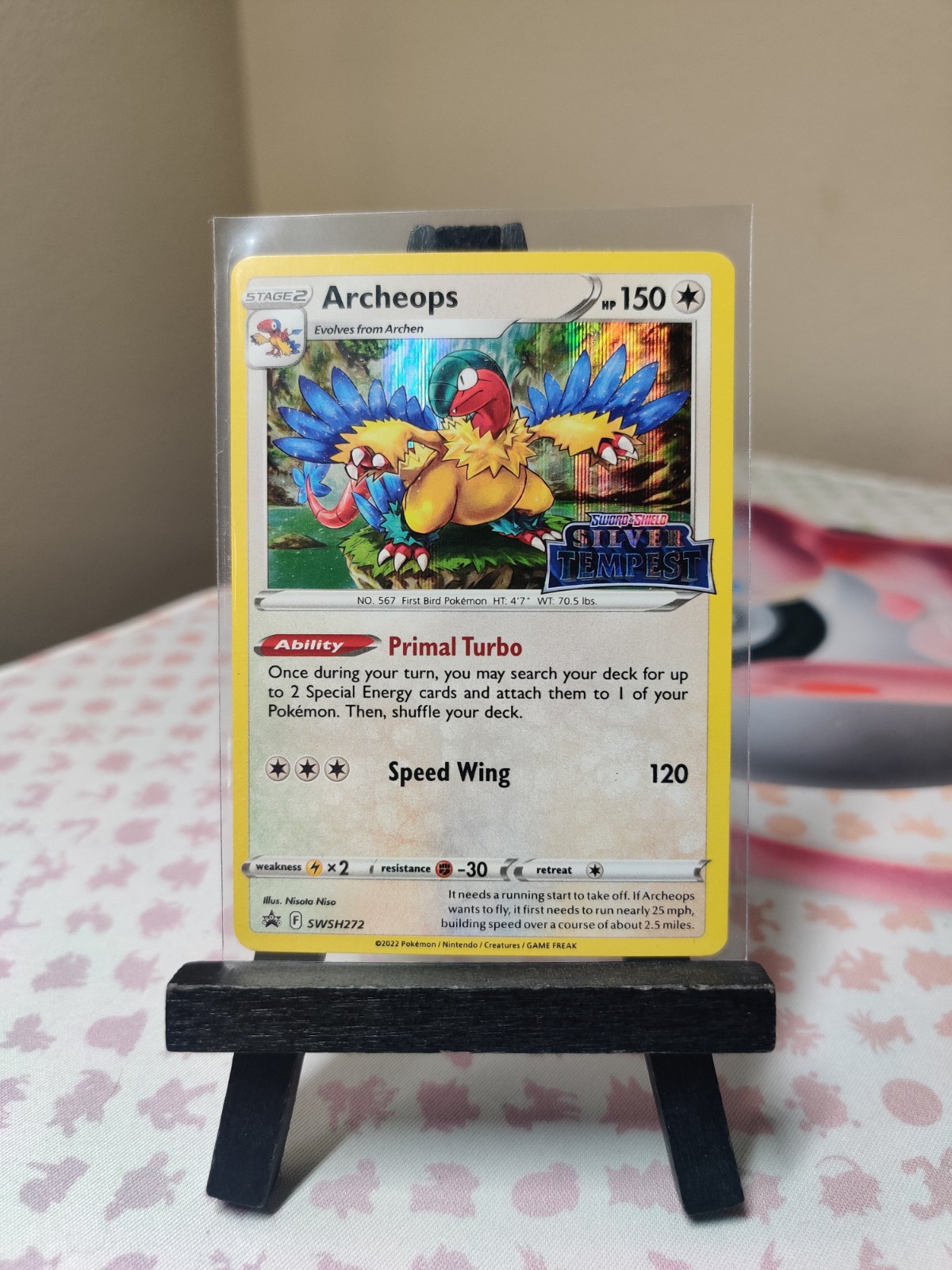 Archeops SWSH272 Sword & Shield Black Star Promo Stamped Holo Pokemon Card NM