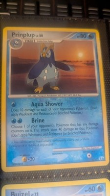 Prinplup 6/12 DP Trainer Kit Manaphy & Lucario 2007 common regular HP 80 EN