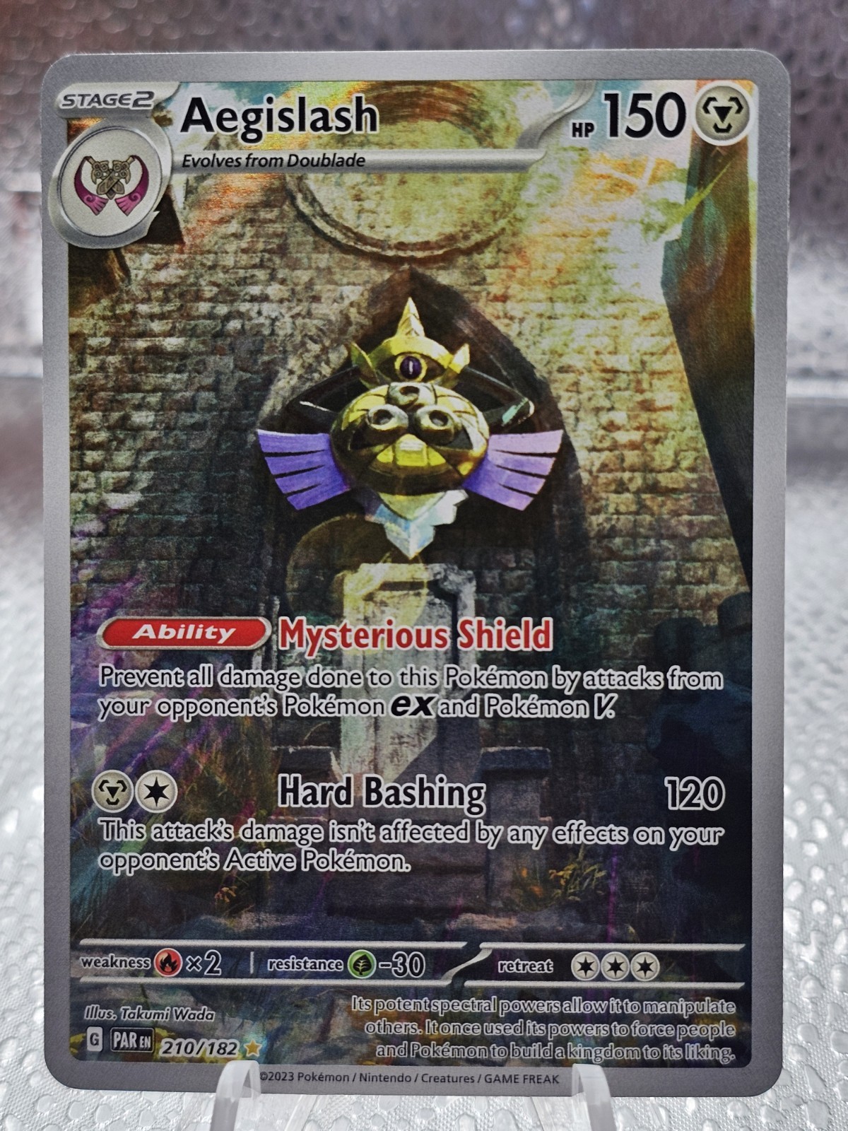 Aegislash 210/182 Illustration Rare Paradox Rift Pokemon Holo Near Mint