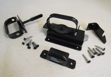 National Hardware Swinging Door Latch Heavy Duty 4.5in x 3in Black N101-576