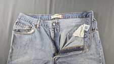 VTG Levi's 505 Jeans Men 40x30 Blue Light Wash Regular Fit Straight Leg USA 90s