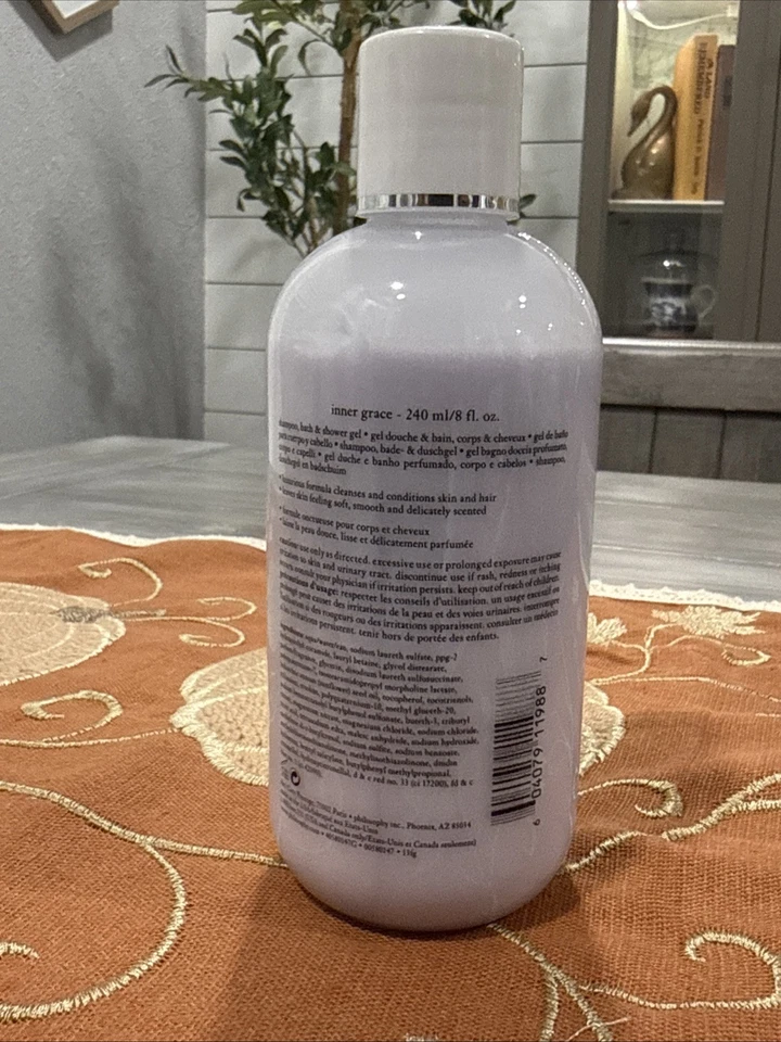 Xampu Philosophy INNER GRACE Fórmula Original Gel de Banho e Corporal 8 fl oz Selado - Imagem 2 de 4