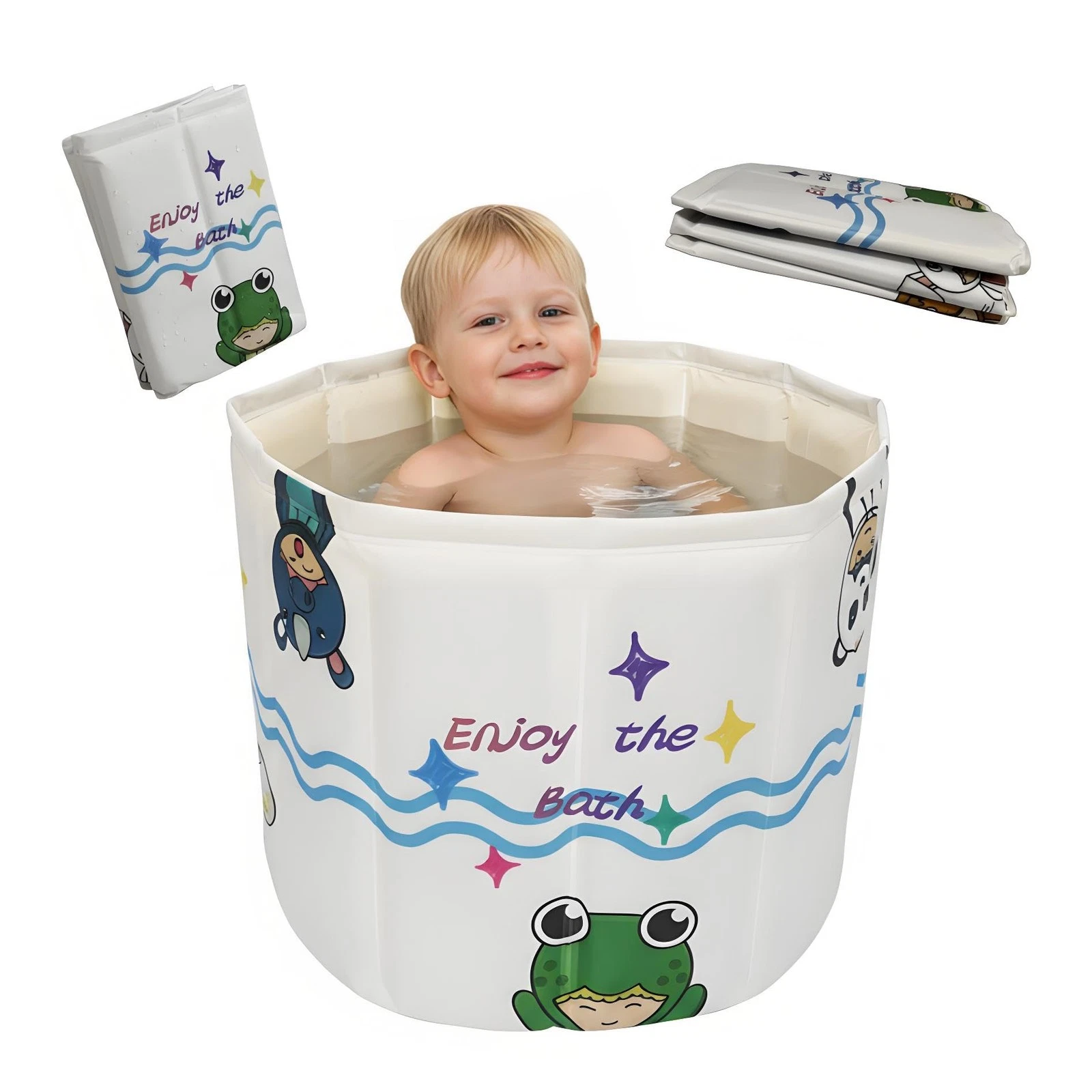 WAVYEASE® New Design Portable Bath Tub for Toddlers - Foldable Multicolor
Opens in a new window or t