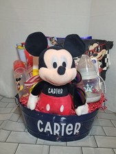 Mickey Mouse baby gift New Born Infant Baby Boy shower gift basket mickey Baby