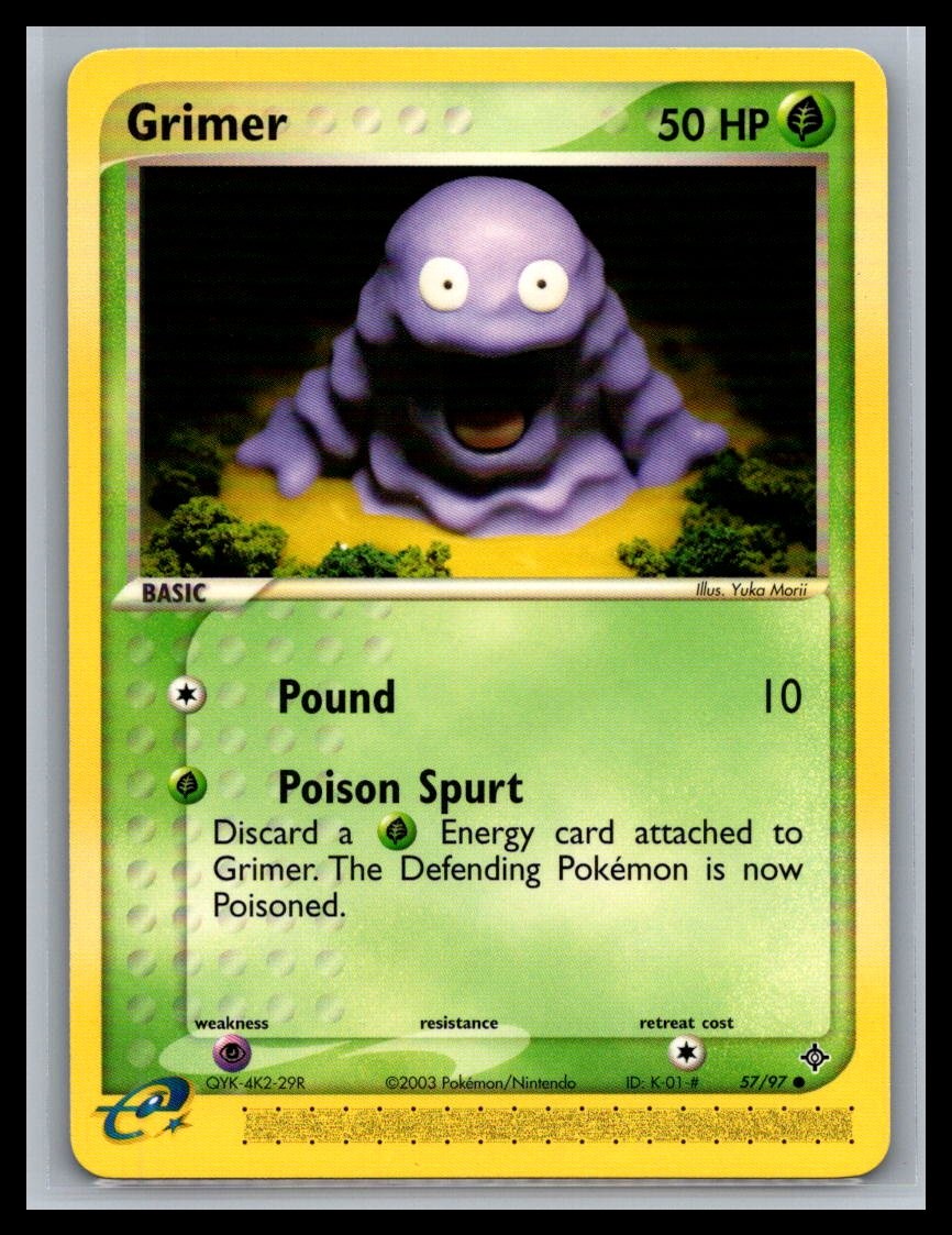 Grimer 57/97 Common Dragon Pokemon Near Mint