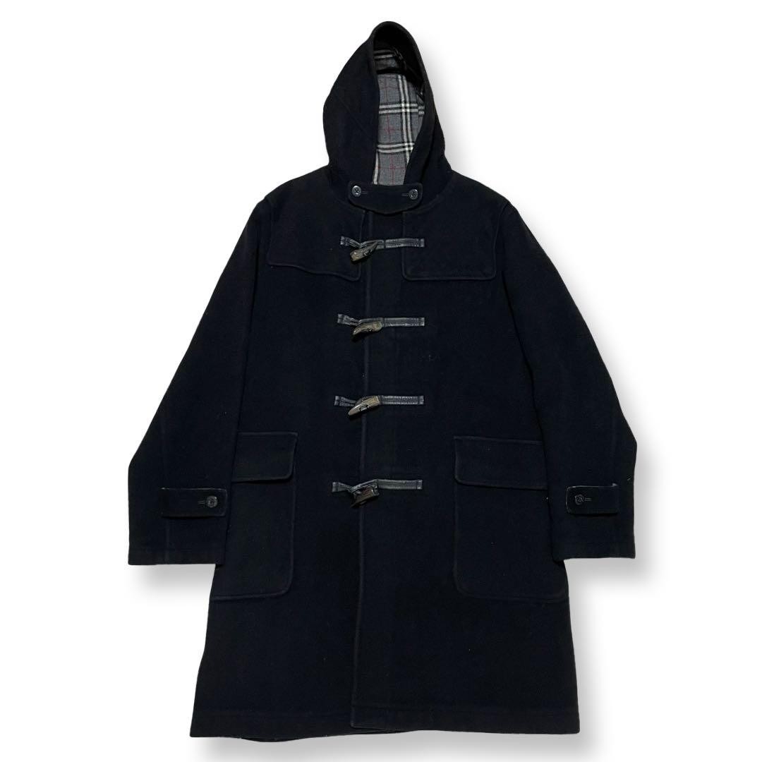 Burberry Black Label Duffle Coat Wool Asian fit M US size S Men's Used Authentic