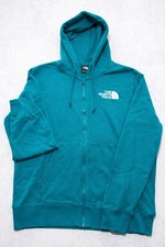 North Face Full Zip Hoodie Green/Blue Men’s Medium