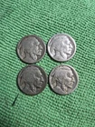 Lot Of 4 Buffalo Nickels 1915S,1918,1920 D & 1923 S