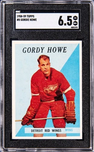 1958-59 Topps #8 Gordie Howe SGC 6.5 EX-NM+