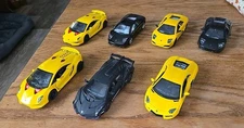 Lot of 9  WELLY Lamborghini VENENO SESTO ELEMENTO MURCIELAGO AVENTADOR Pull Back