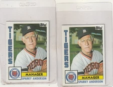 2-  1984   TOPPS   SPARKY  ANDERSON     NM/MT   INV 10,835