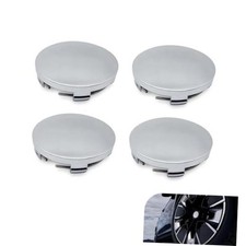 Wheel Center Caps, Snap-in Wheel Rim Hub Caps, OD 60MM/2.36In ID 4 PCS Silver