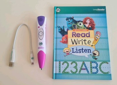 LeapFrog LeapReader Produktbündel - Stift Ladegerät Lesen Schreiben Hören Buch Lila 