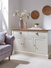 Crawford Large Sideboard Ivory & Oak Stylish and Functional Storage