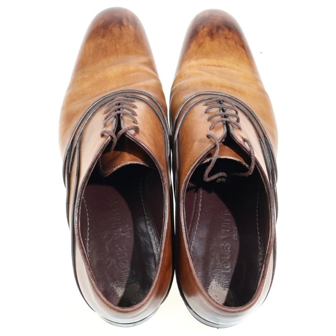 LOUIS VUITTON Plain Toe Lace-up Leather Dress Business Shoes Brown MT0120 Used 8 thumbnail 4