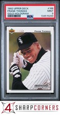 1992 UPPER DECK #166 FRANK THOMAS HOF GOLD HOLOGRAM PSA 9