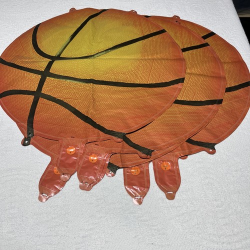 17” Basketball Foil Balloon Birthday Sports Event Decoration Helium/Air Lot Of 6 - Picture 3 of 3