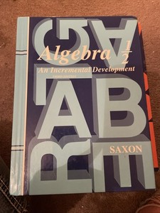 Saxon Algebra 1/2 Marh Homeschool Book