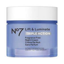 No7 Lift  Luminate Triple Action Night Cream 1.69 fl oz - Imperfect Box
