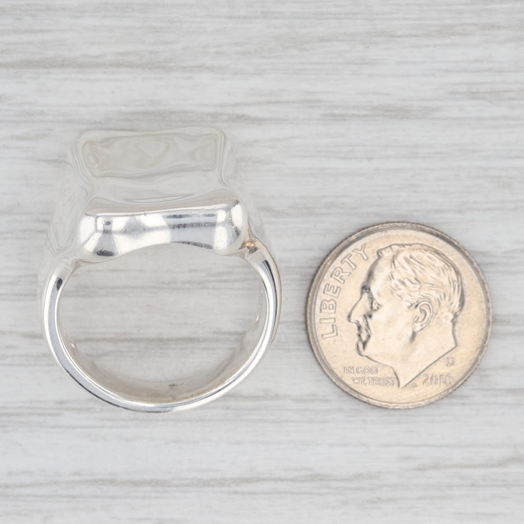 Concave Contoured Statement Ring Sterling Silver … - image 8
