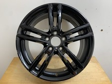 1 x BMW 1 2 SERIES F20 F21 F22 18 719M SPORT BLACK FRONT GENUINE OEM ALLOY WHEEL