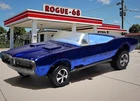 Restored Hot Wheels Redlines Custom Firebird, Blue, 1968 Sweet 16, w/Button