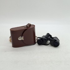 Carl Zeiss Jena Deltrintem 8 x 30 Binoculars with Brown Leather Case Clear Lense