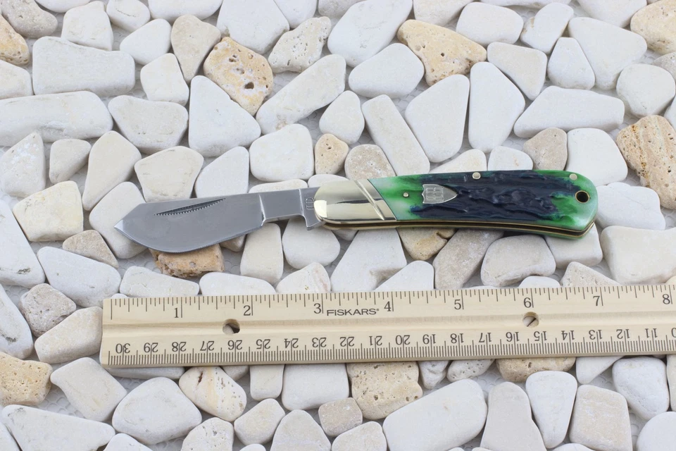 Rough Ryder Bluegill Cotton Sampler Folding Pocket Knife RR2637 Blue Green - Image 2 of 4