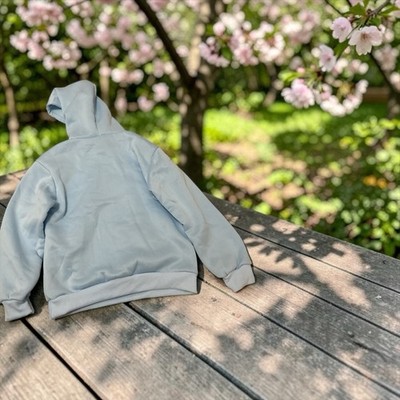 Aloha State of Mind Blue Cotton Pullover Hoodie Graphic Logo Unisex M