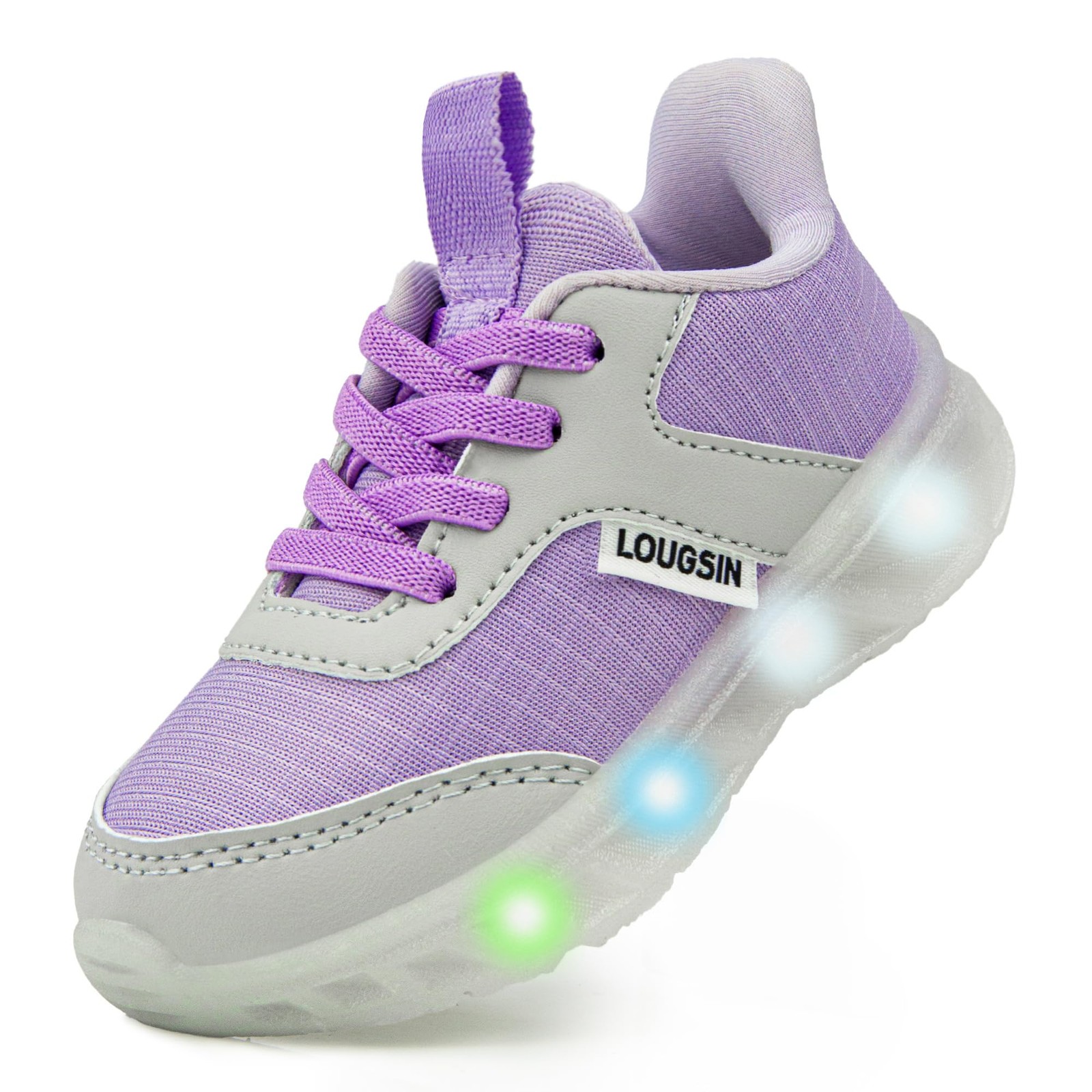 Toddler Girl Light Up Shoes LED Flashing Lightweight Breatha